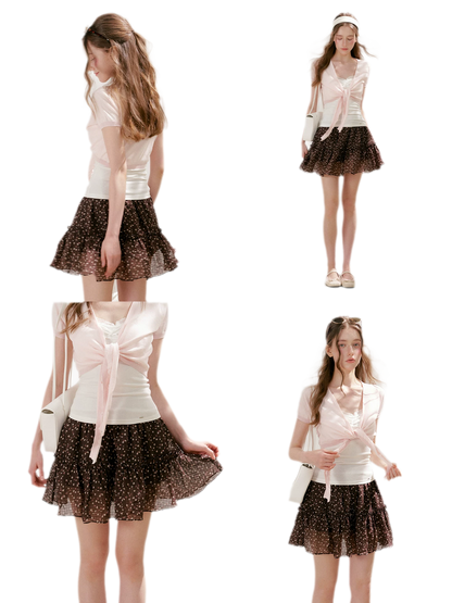 Staycation Ruffled A-Line Floral Skirt