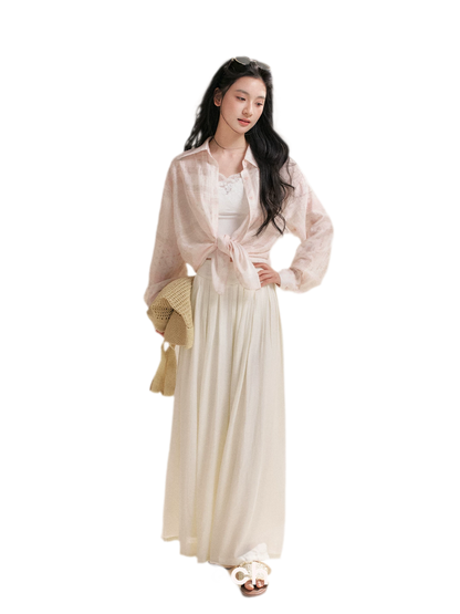 Pleated Wide-Leg Pants