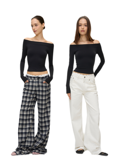 Naked-Feel Off-Shoulder Top