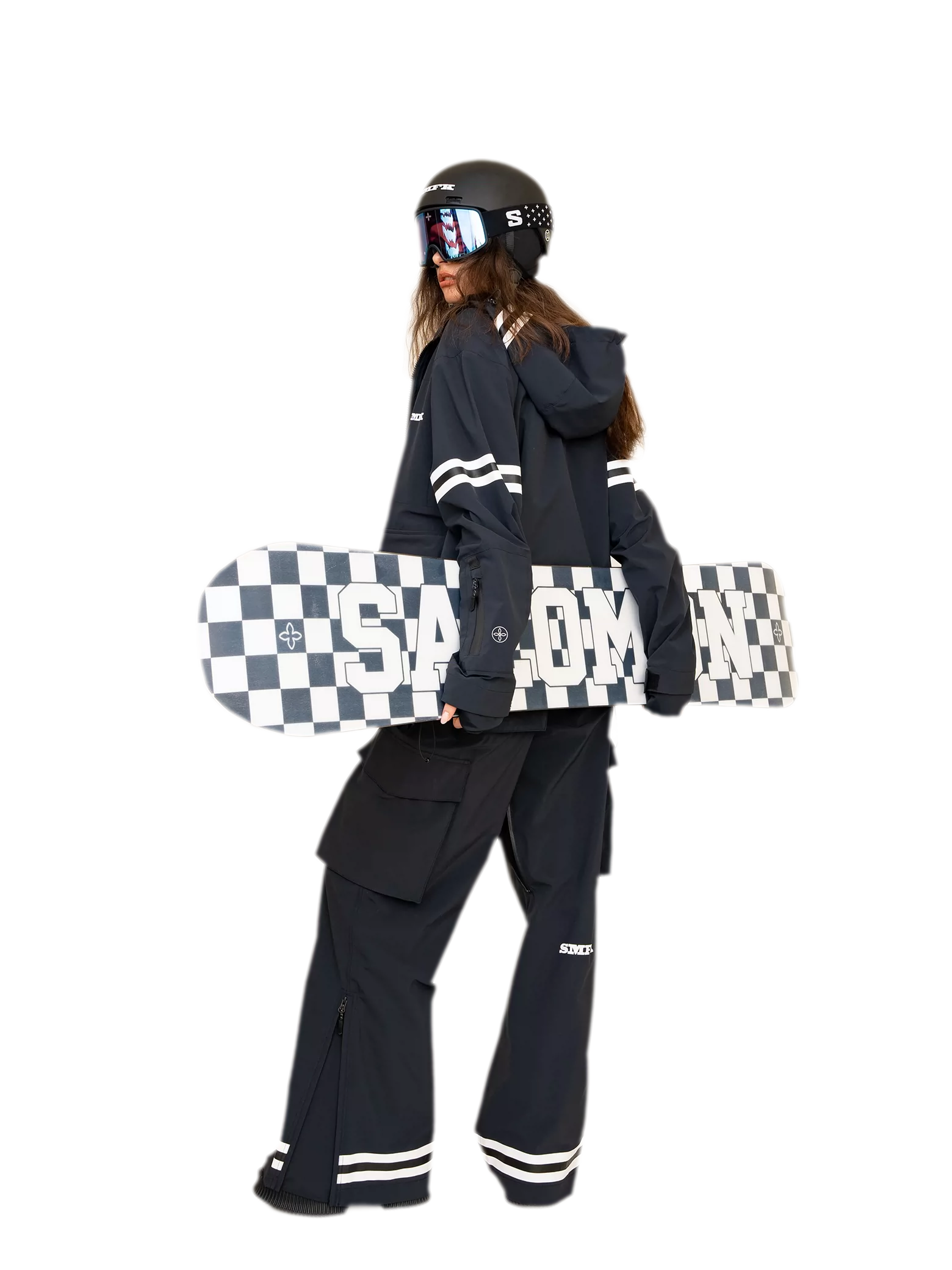 SMFK Abstract Grid Graphic Snowboard – DHL Express Shipping, Duties &amp; Taxes Included