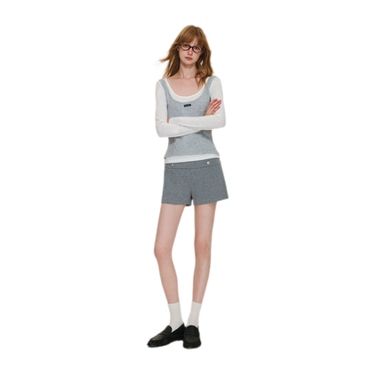 Modal Napoleon Button Shorts