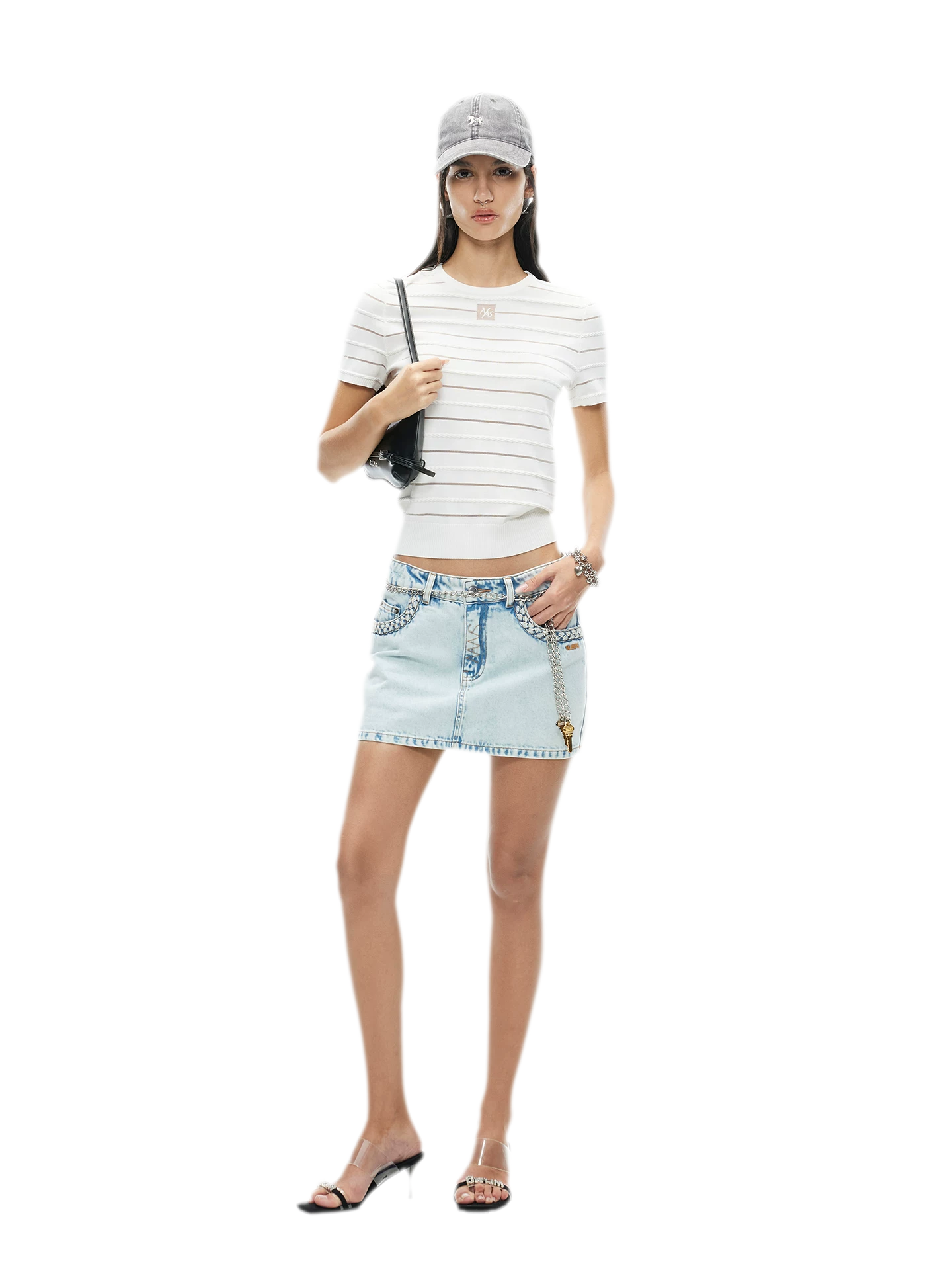 Ice Feel Tee with Organza Weave