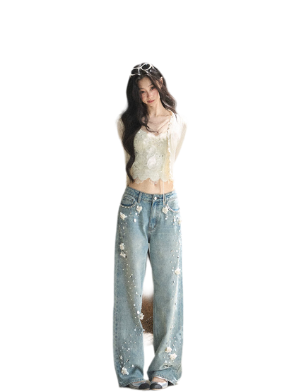 Lace Camisole Knit Set