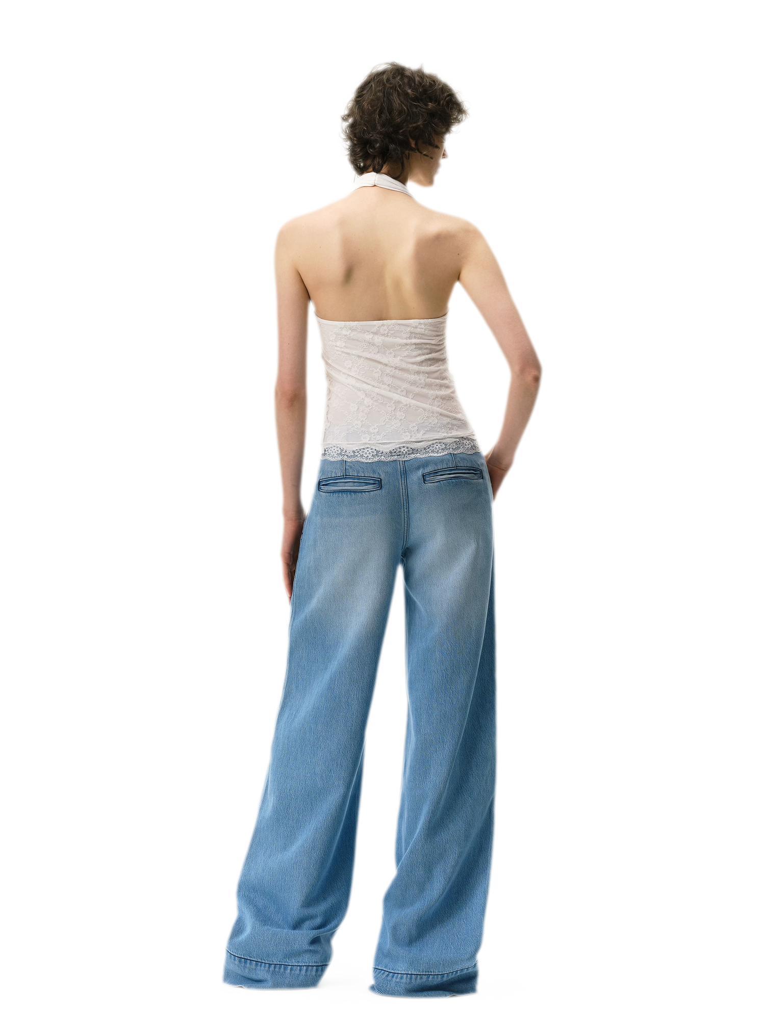 Lyocell Wide-Leg Jeans