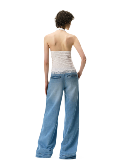 Lyocell Wide-Leg Jeans