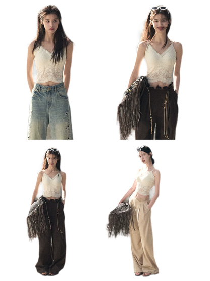 Lace Slim Camisole Top
