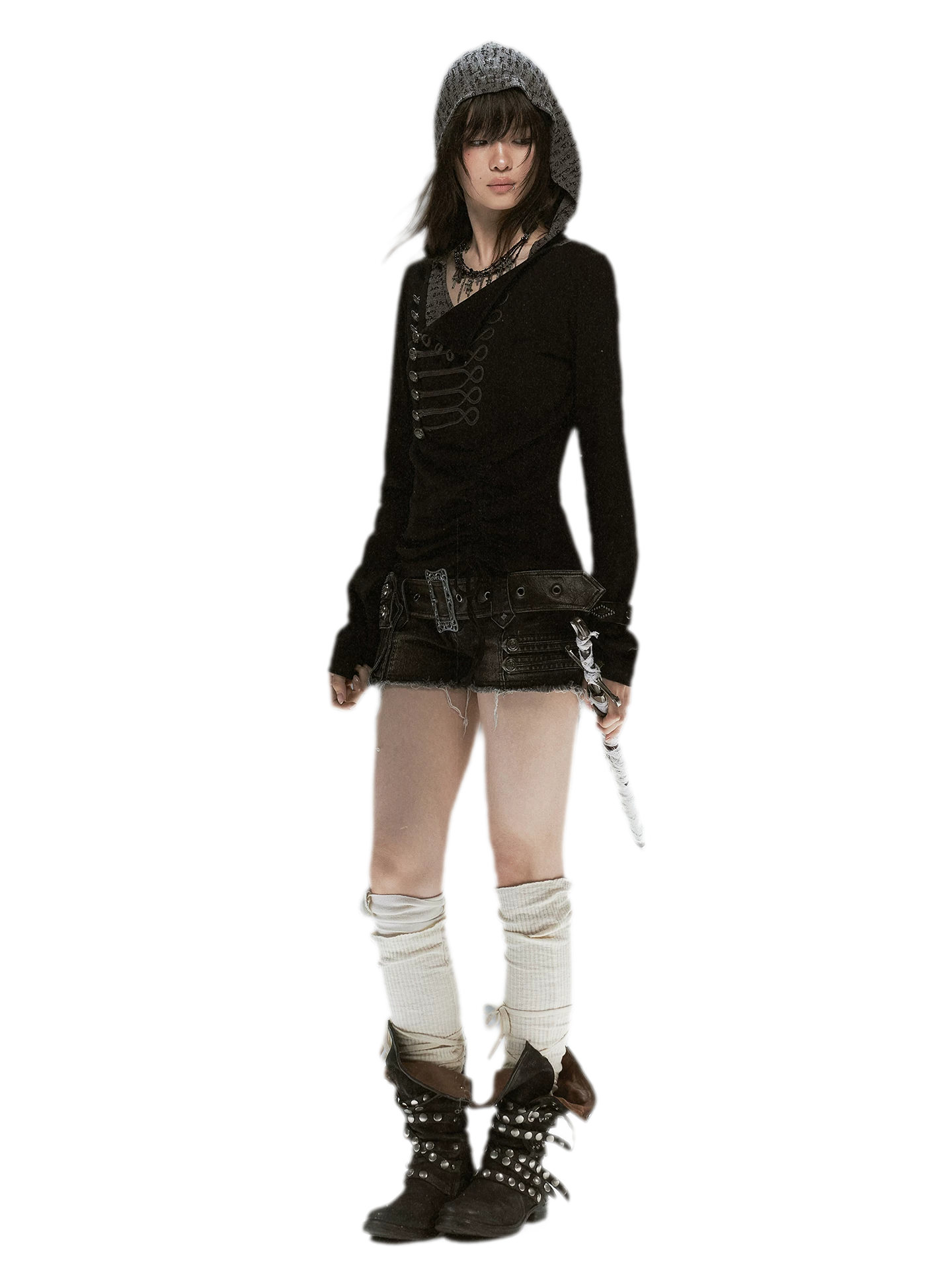 Rope-Knot Hooded Sweatshirt