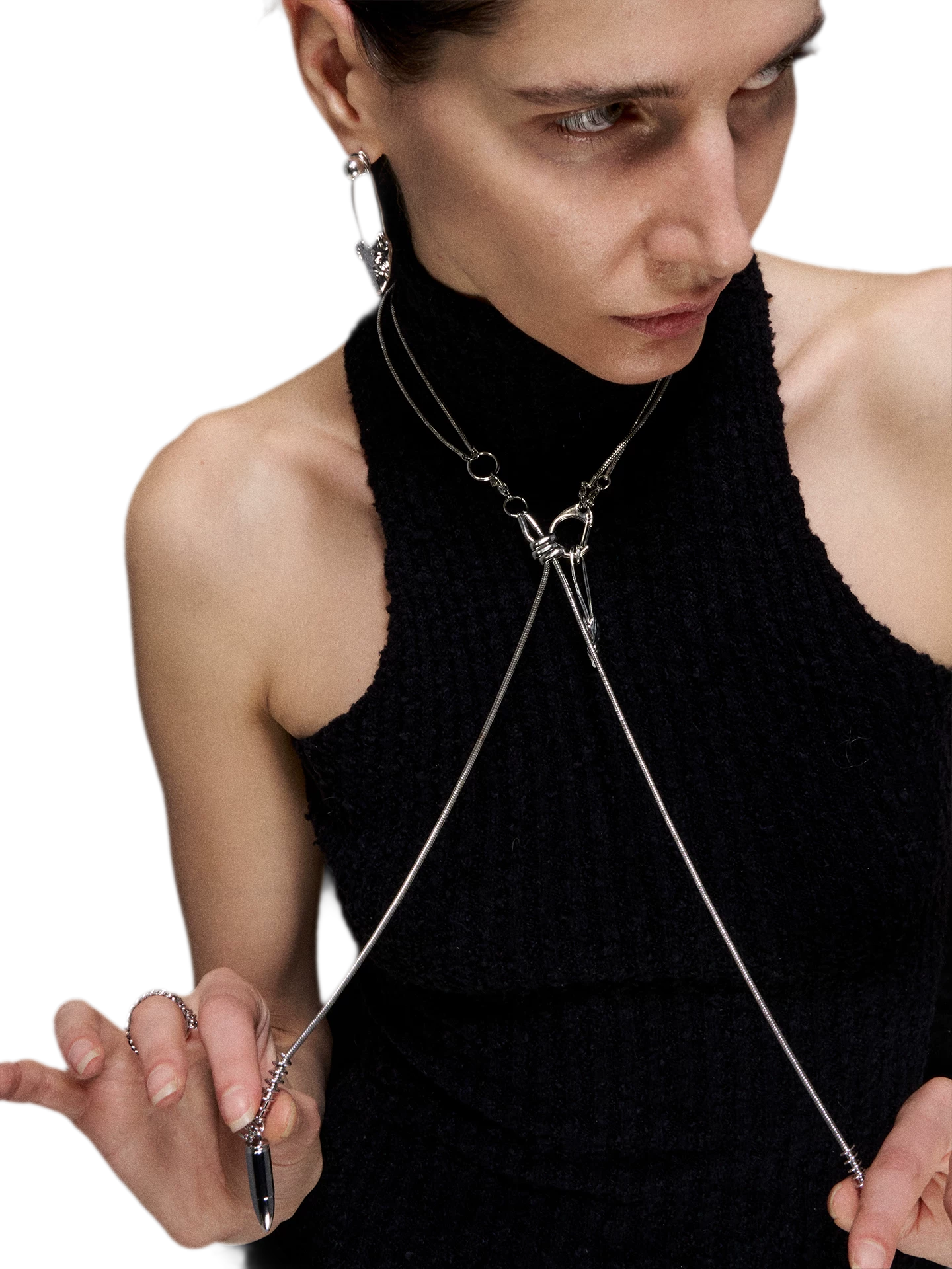 Punk Fishbone Necklace