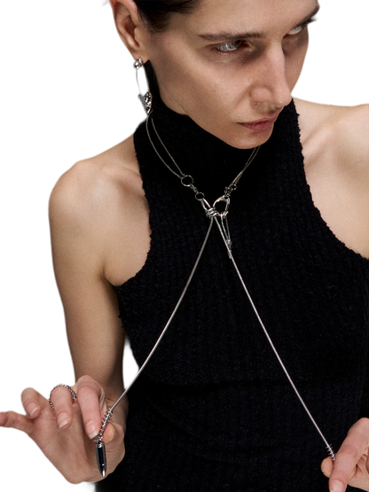 Punk Fishbone Necklace