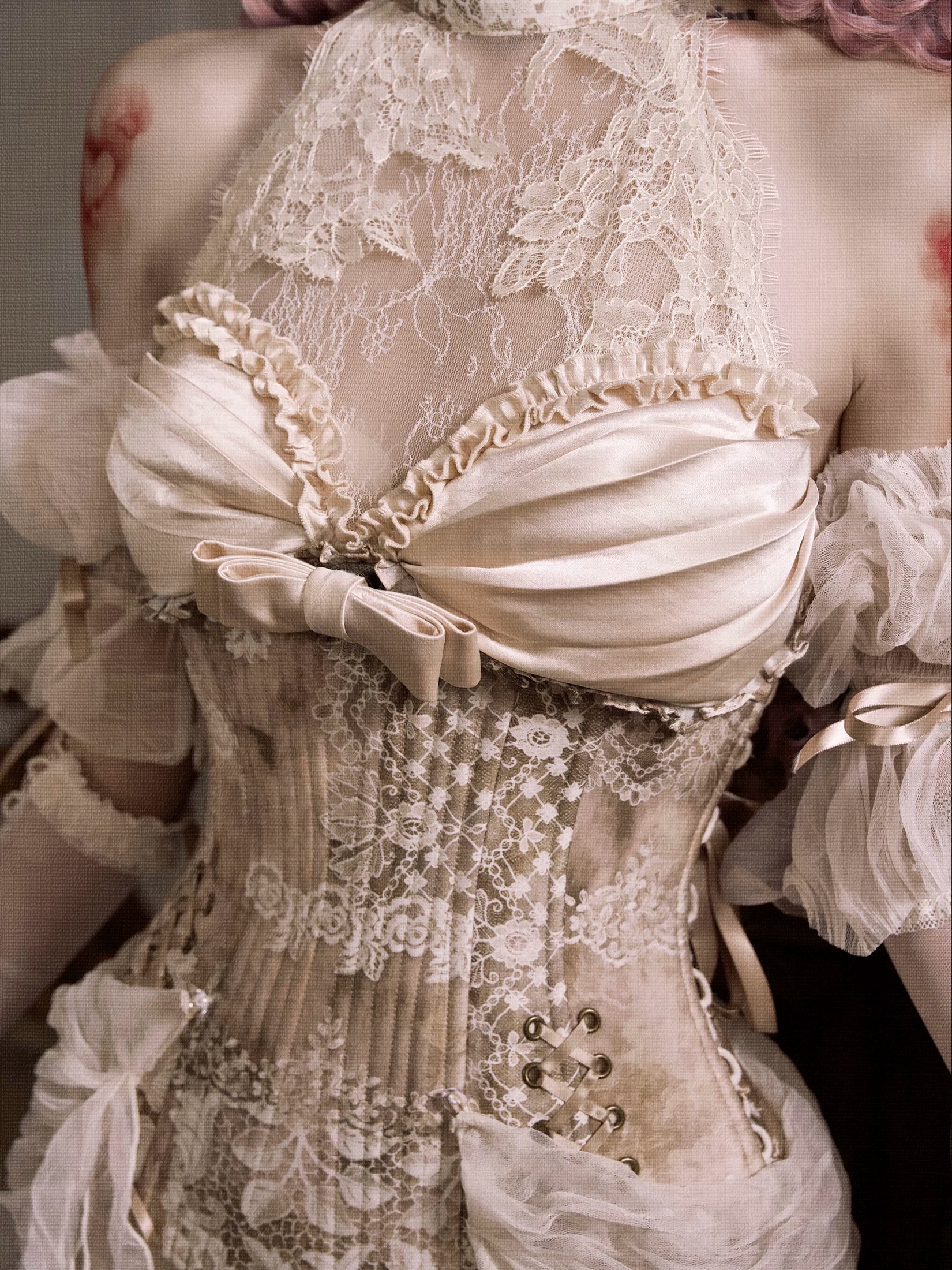 Rococo Fishbone Lace Bustier