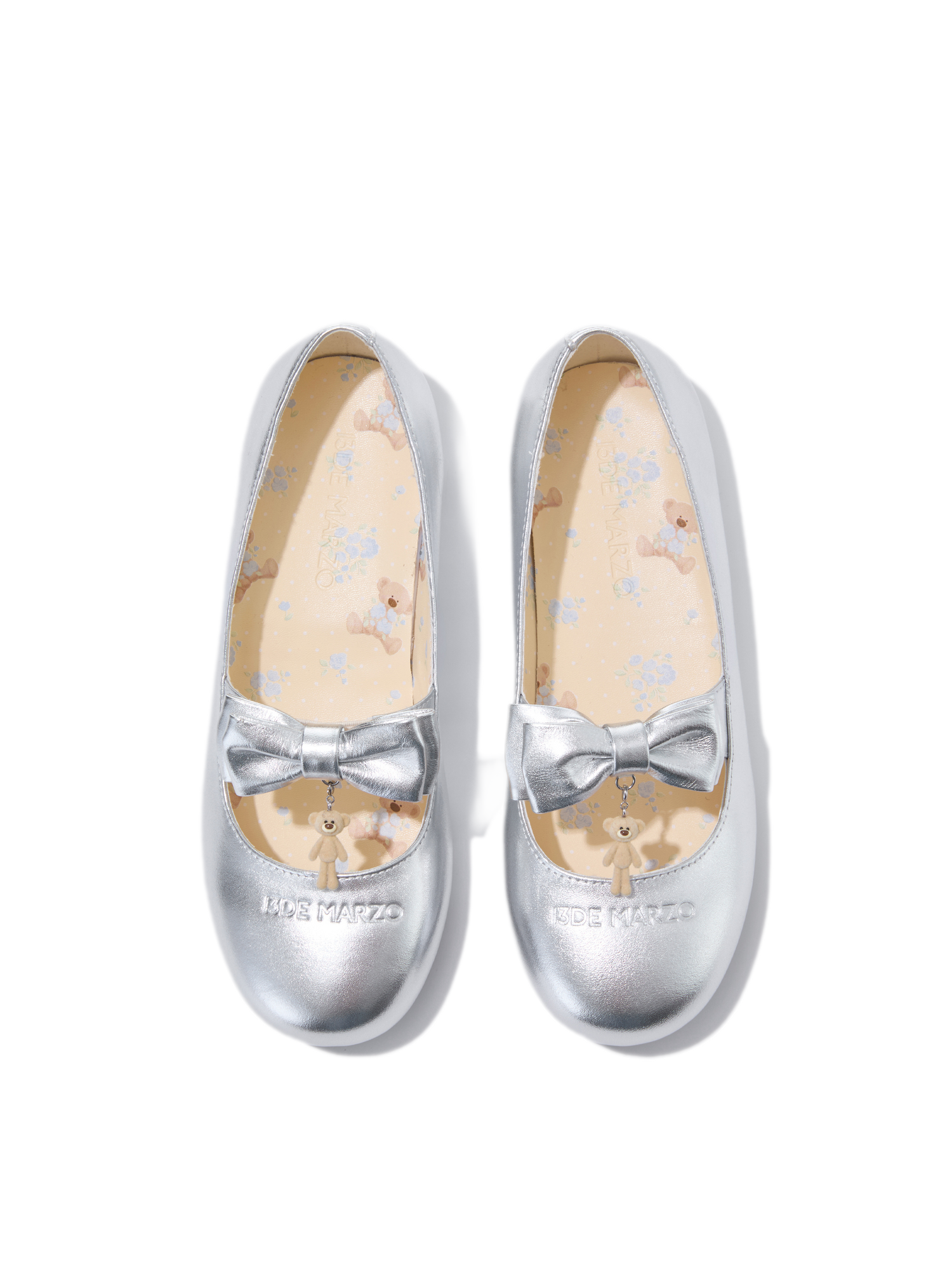 Floral Lined Ballet Flats