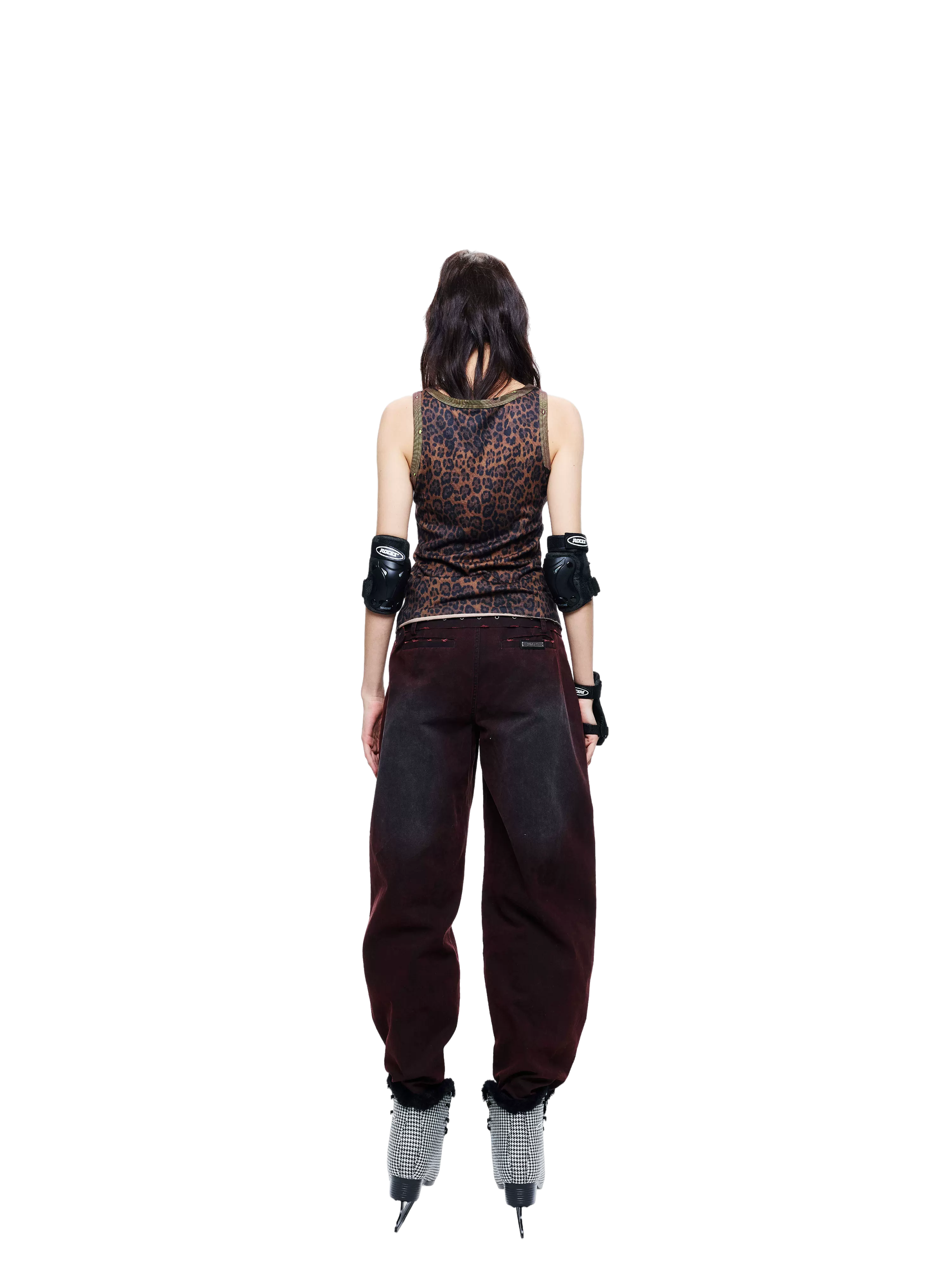 Lightweight Patchwork Leopard Camouflage Tank Top
