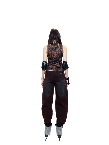 Lightweight Patchwork Leopard Camouflage Tank Top