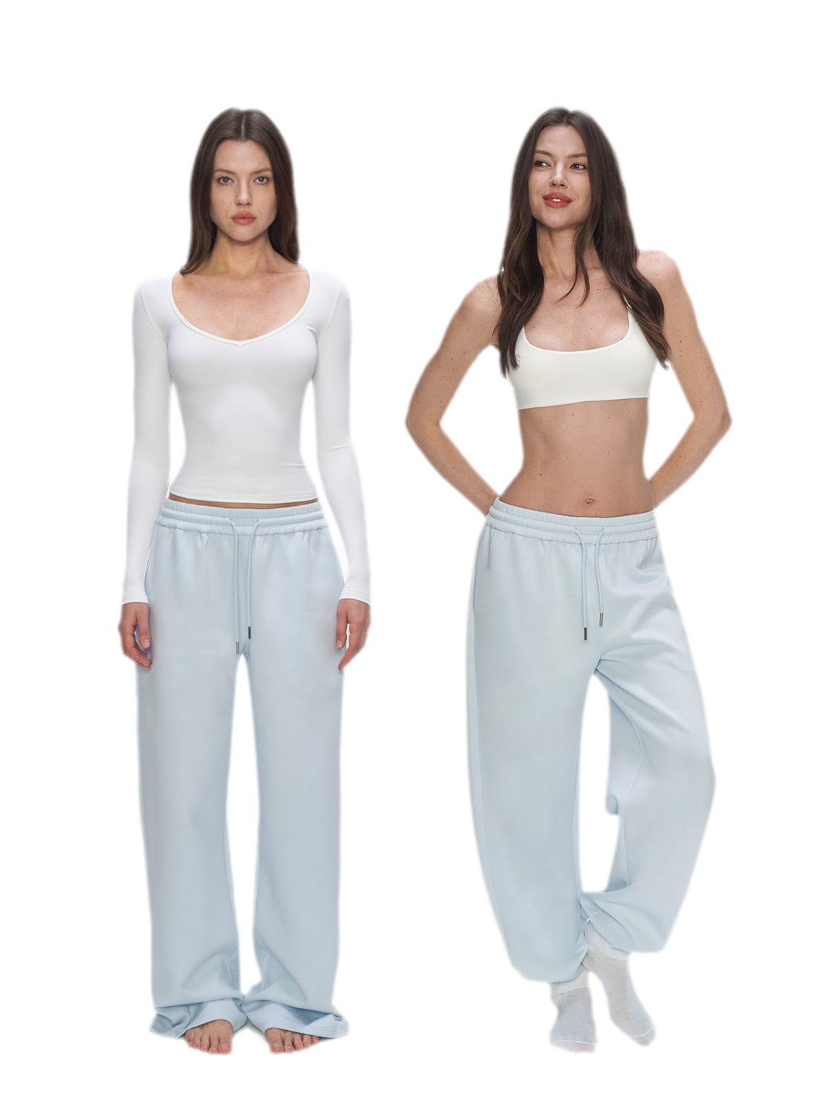 Air Cotton Wide-Leg Sweatpants