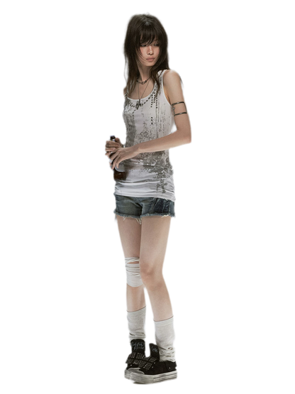 Tribal Feather Chain Cami