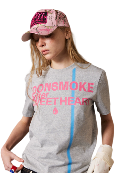 Striped Slogan T-shirt