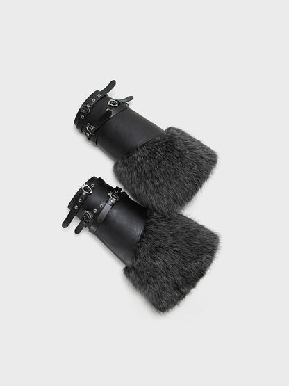Faux Fur Cuff Leg Warmers