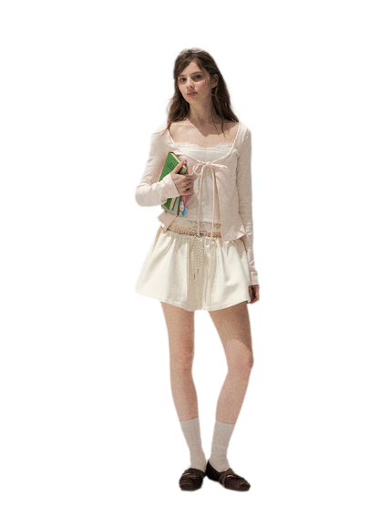 Lace Layered Long-Sleeve T-Shirt