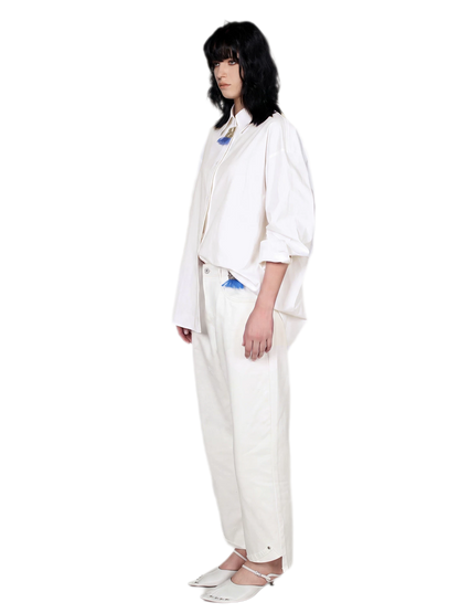 Cotton Blend Cocoon Shirt