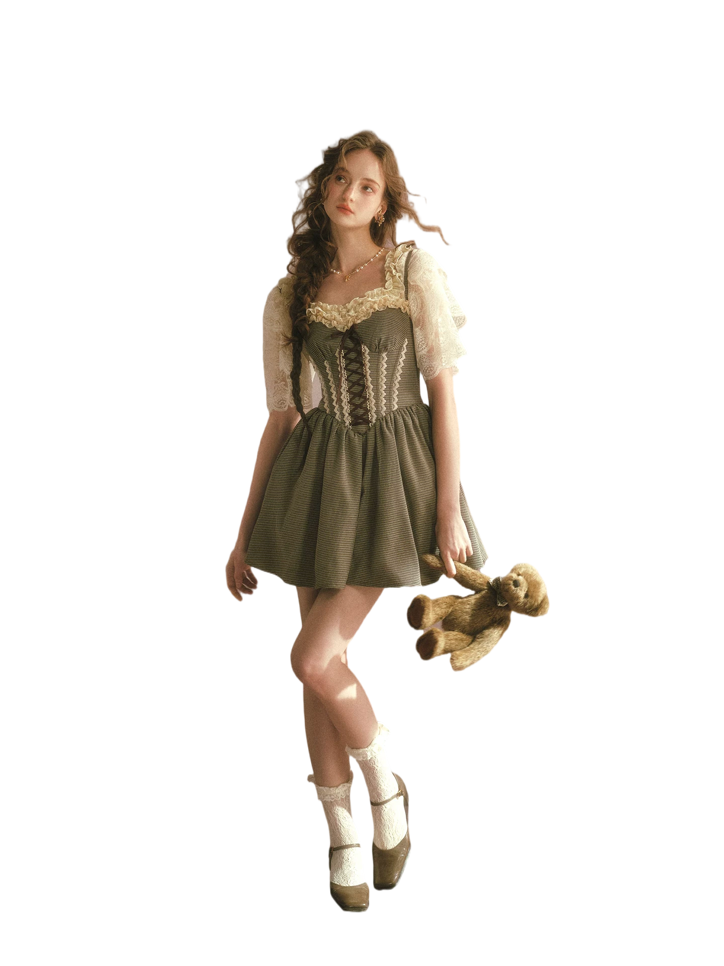 Crown Morning French Soft Lace Top