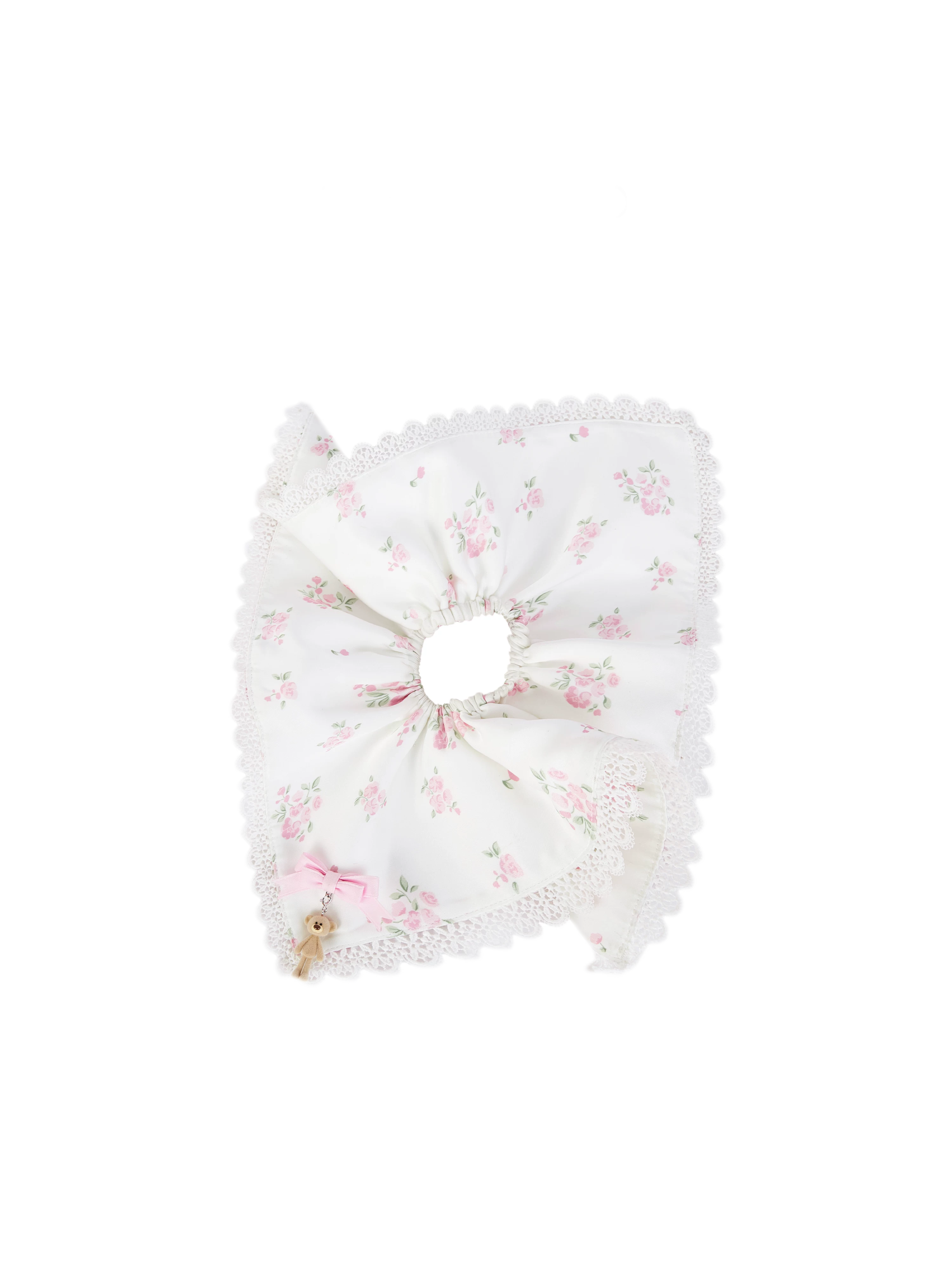 Floral Hanky Scrunchie