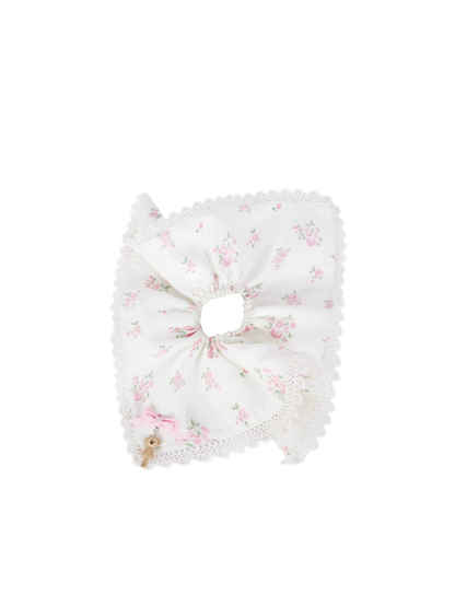 Floral Hanky Scrunchie