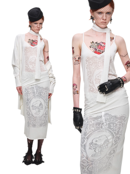 Burnout Graphic V-Neck Camisole