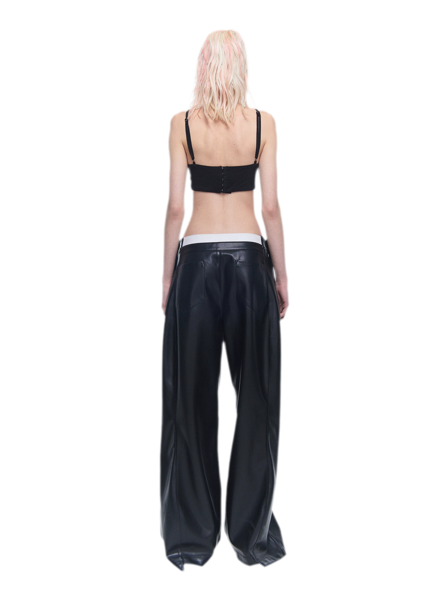 Metal Ring Gathered Bra