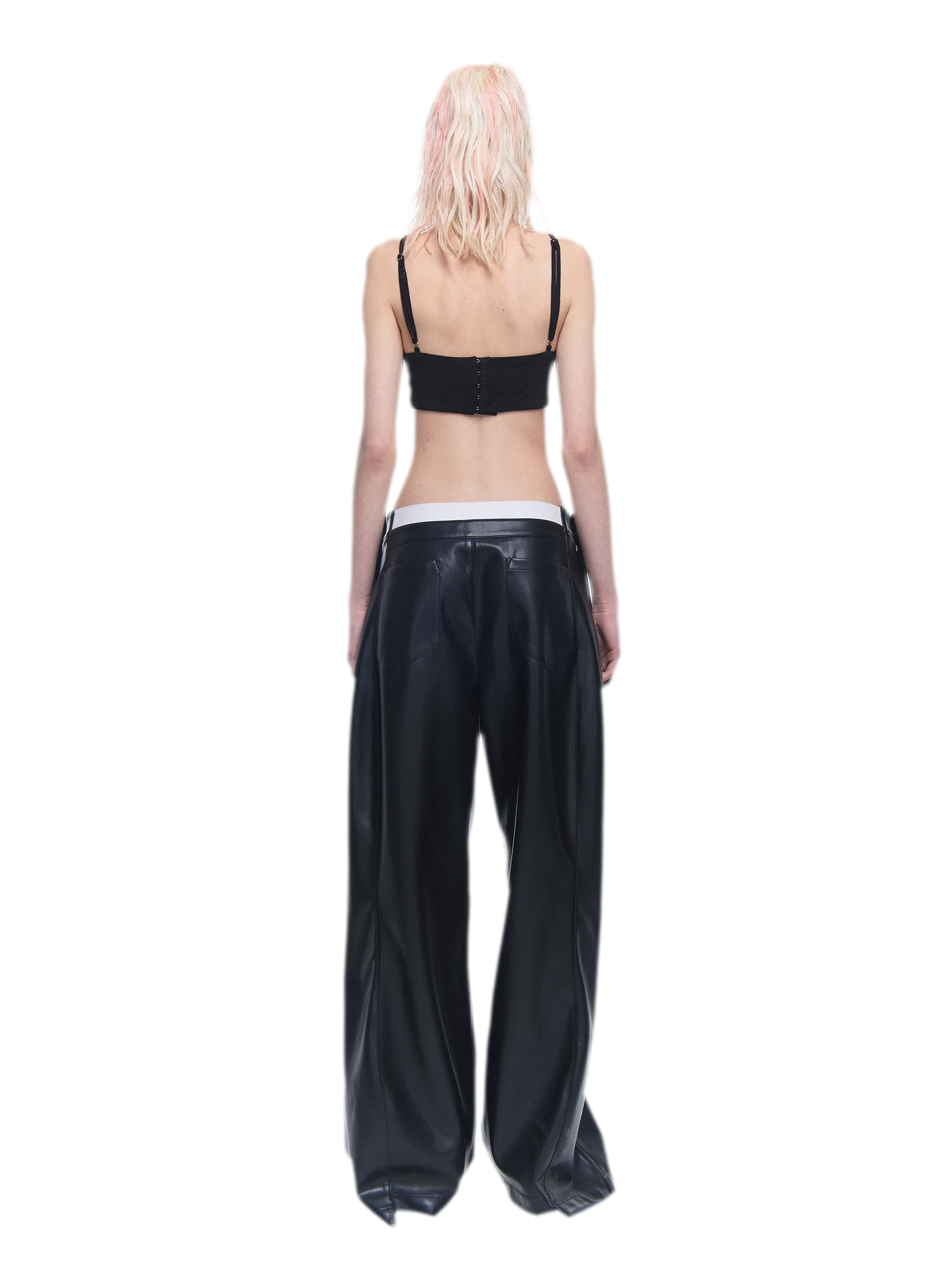 Metal Ring Gathered Bra