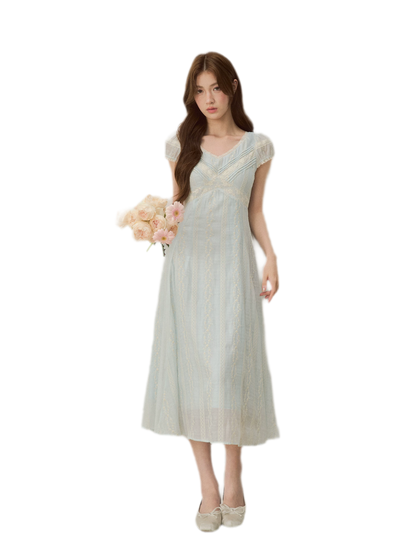 Embroidered Waist Dress