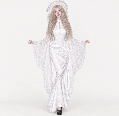 Robe sirène gothique en dentelle