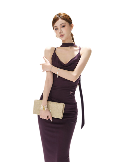 Draped Mermaid Cami Dress