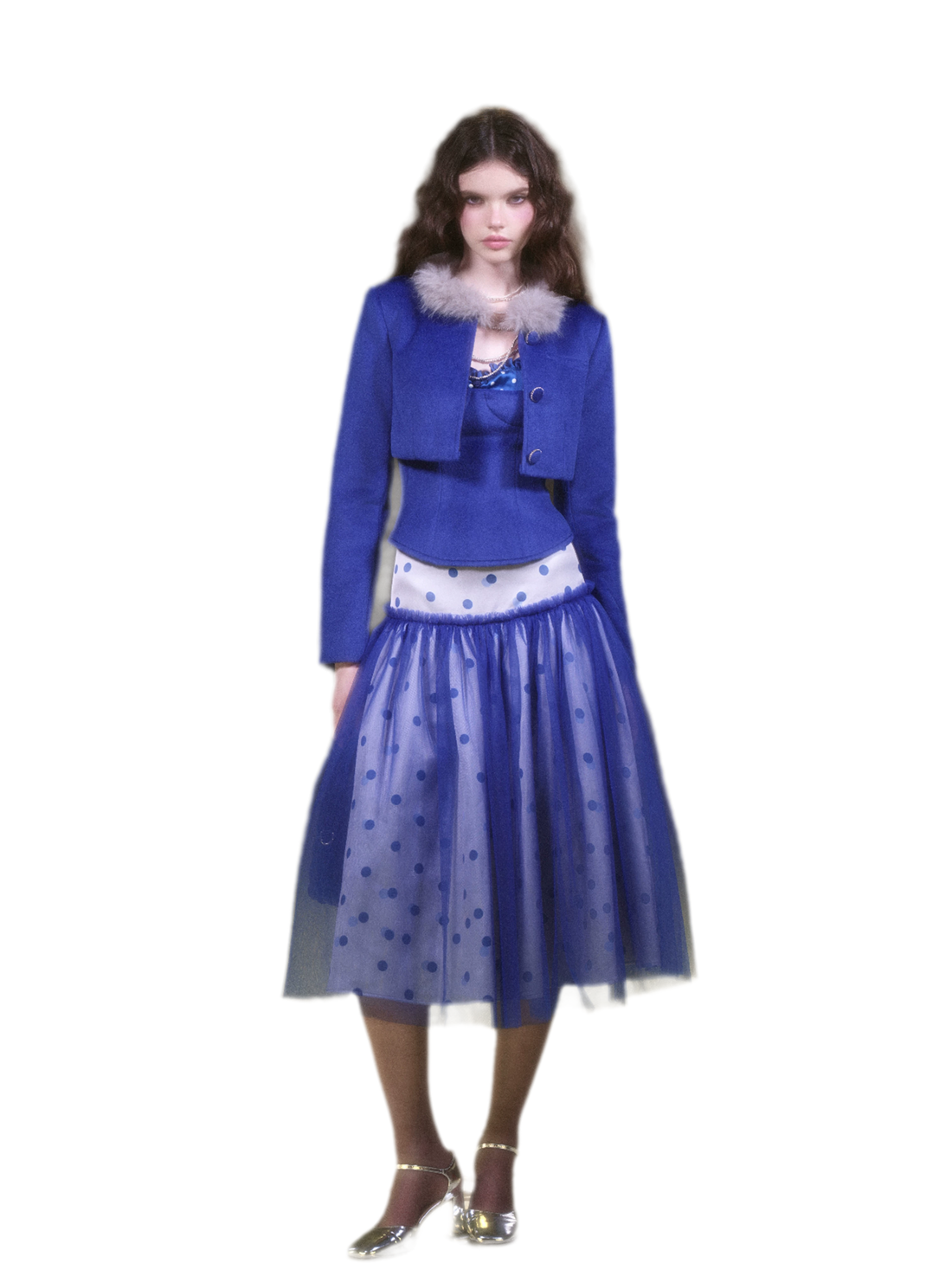 Boucle Jacket Tulle Skirt Set