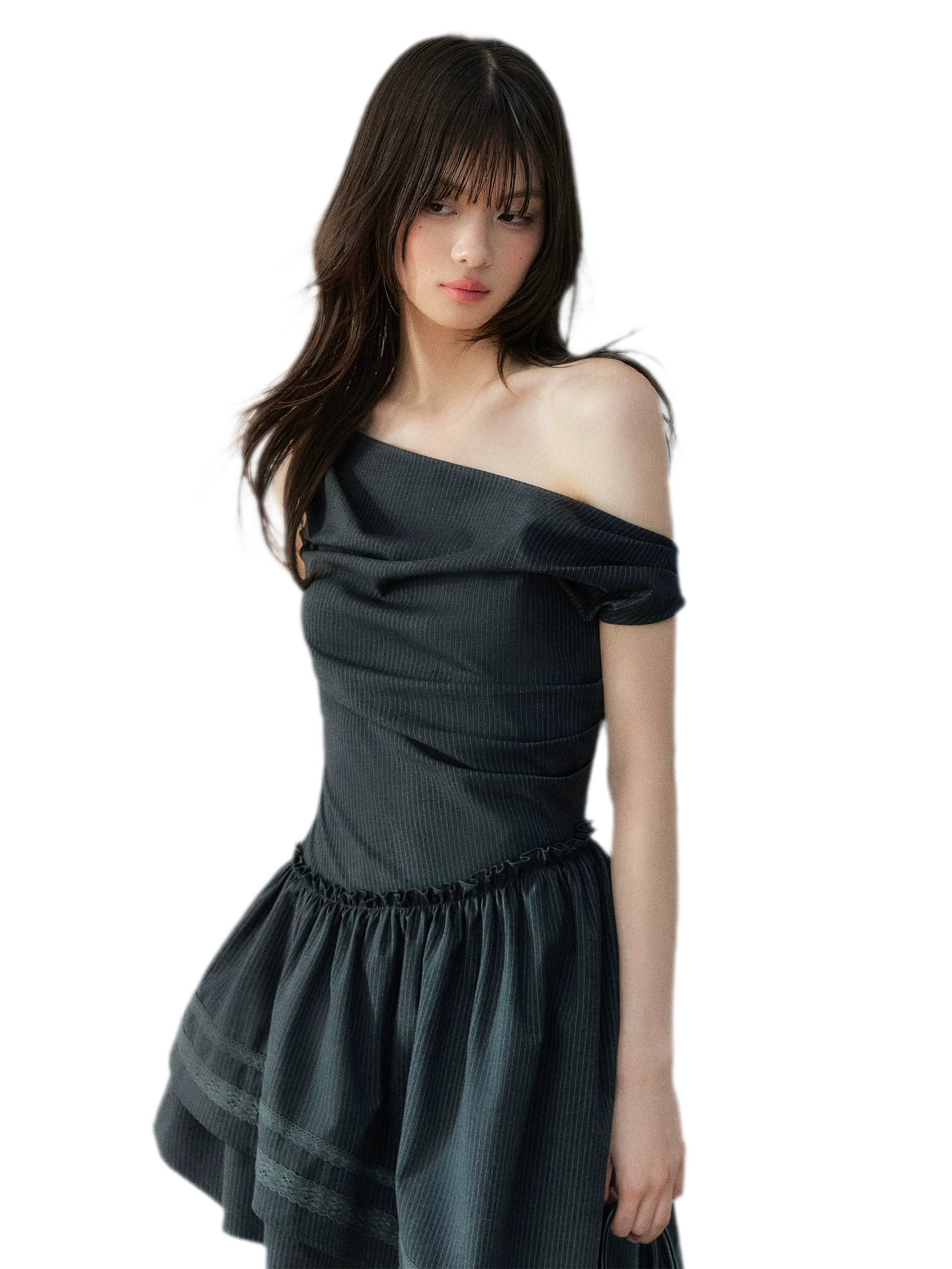 Asymmetric One-Shoulder Dress