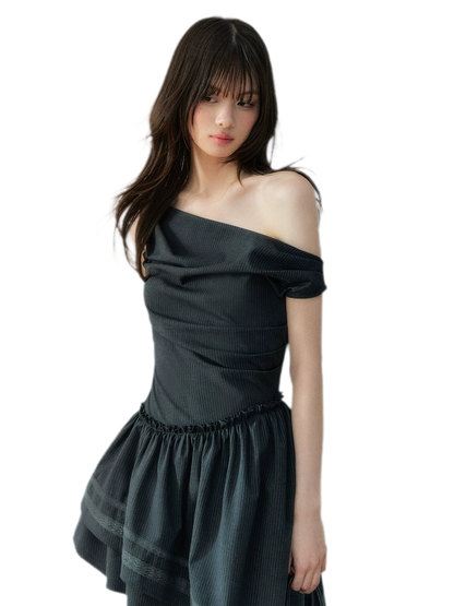 Asymmetric One-Shoulder Dress