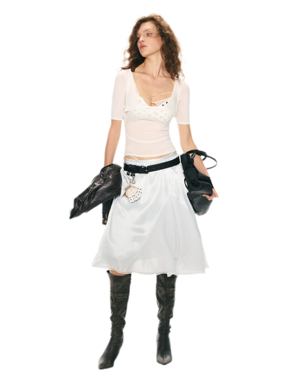 Retro Slim Fit Knit T-Shirt