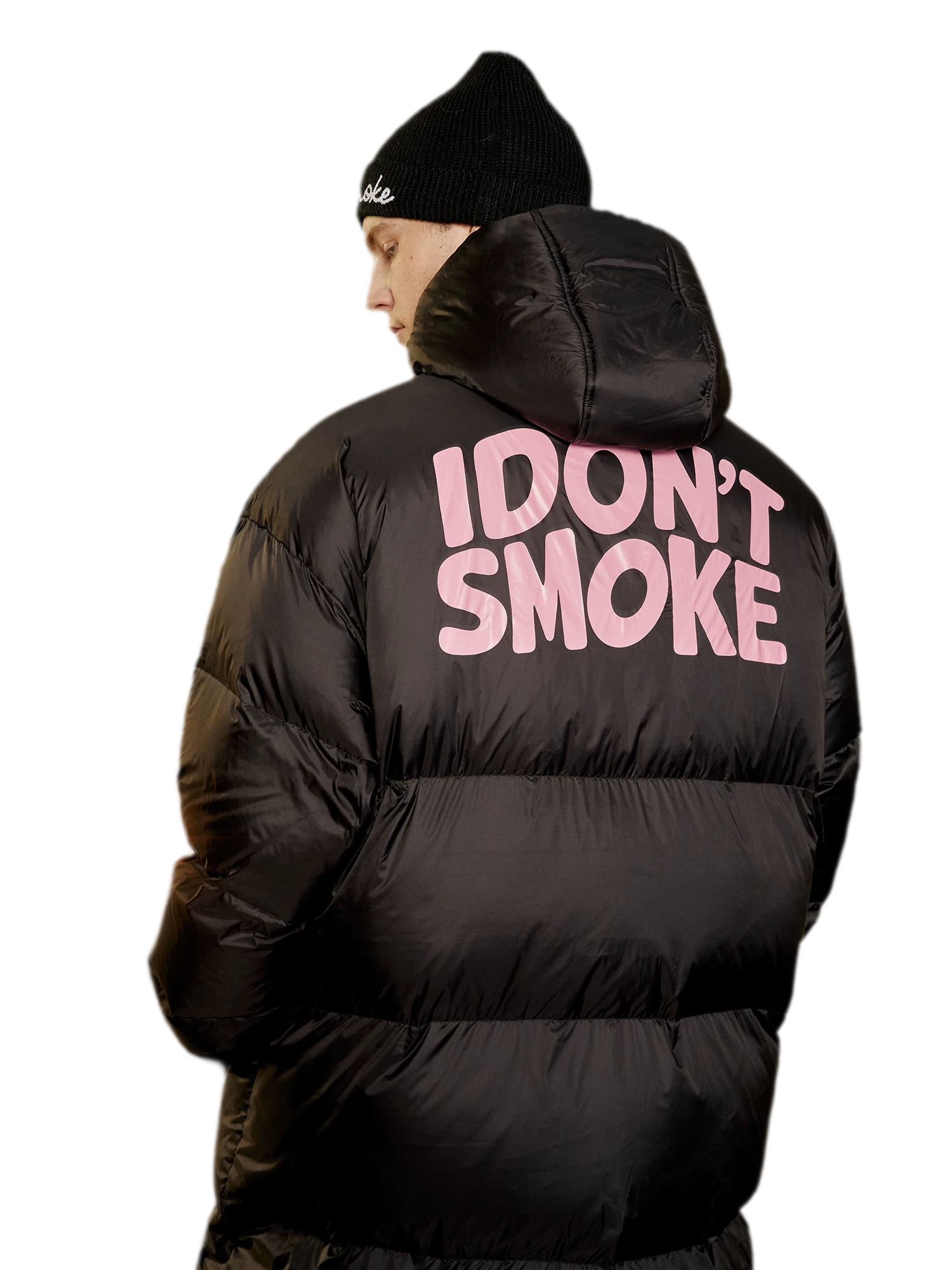 Long Hooded Duck Down Jacket