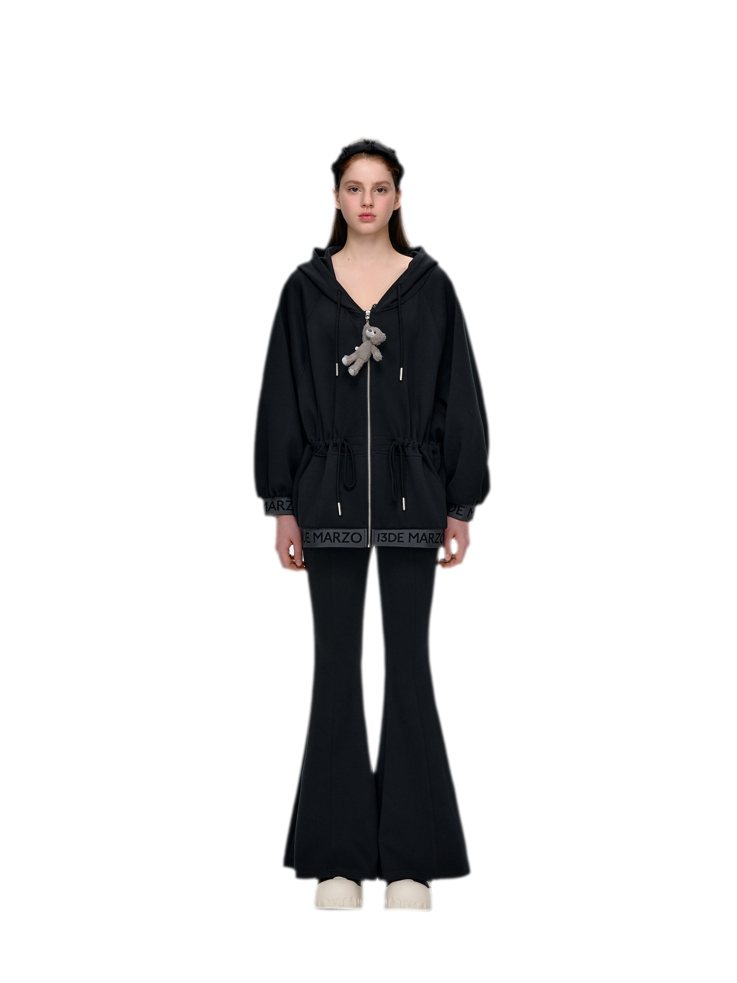 Logo Hooded Zip Jacket