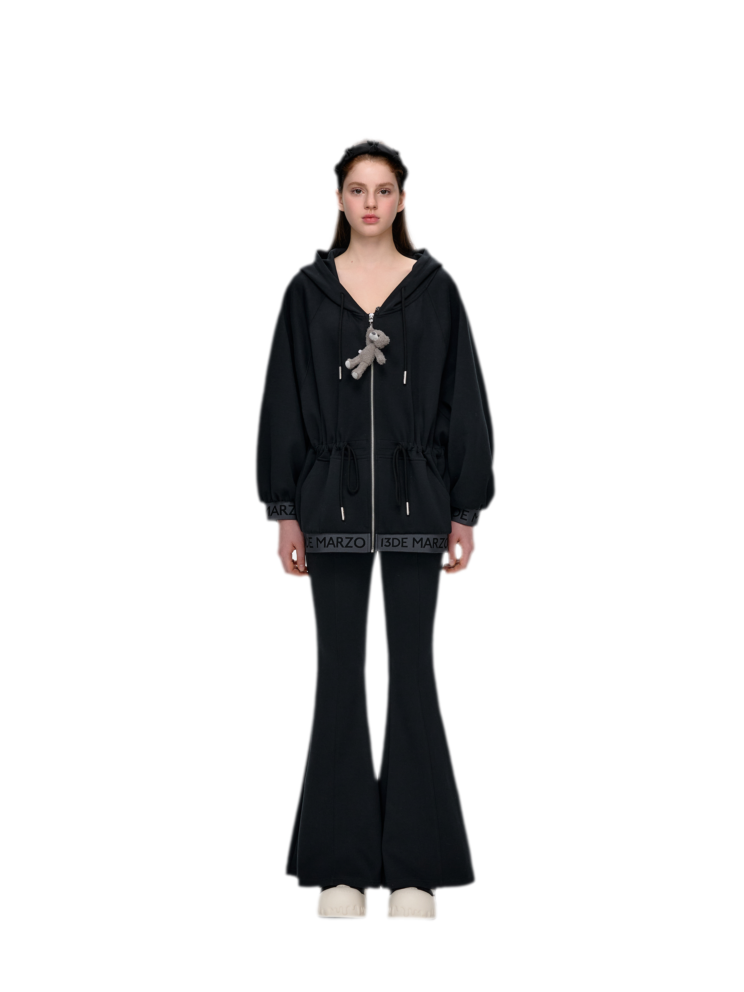 Logo Hooded Zip Jacket