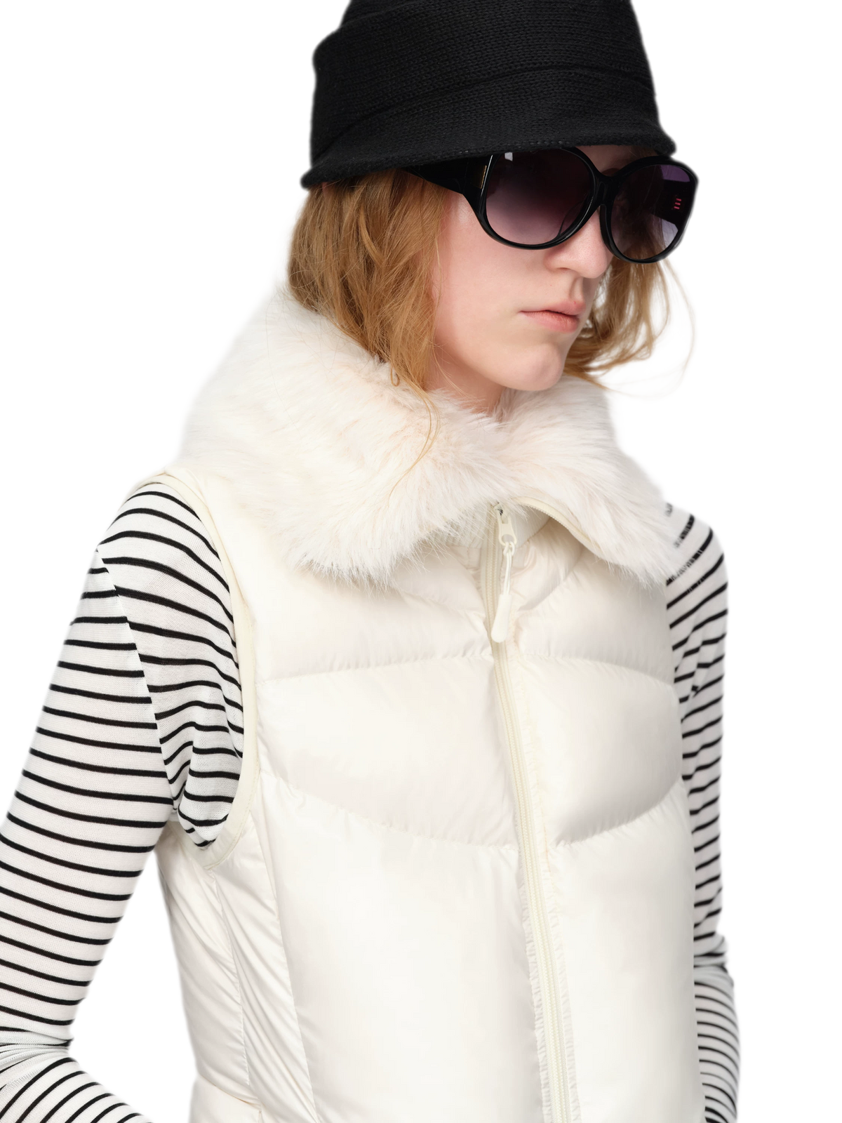 Gilet matelassé en duvet brillant