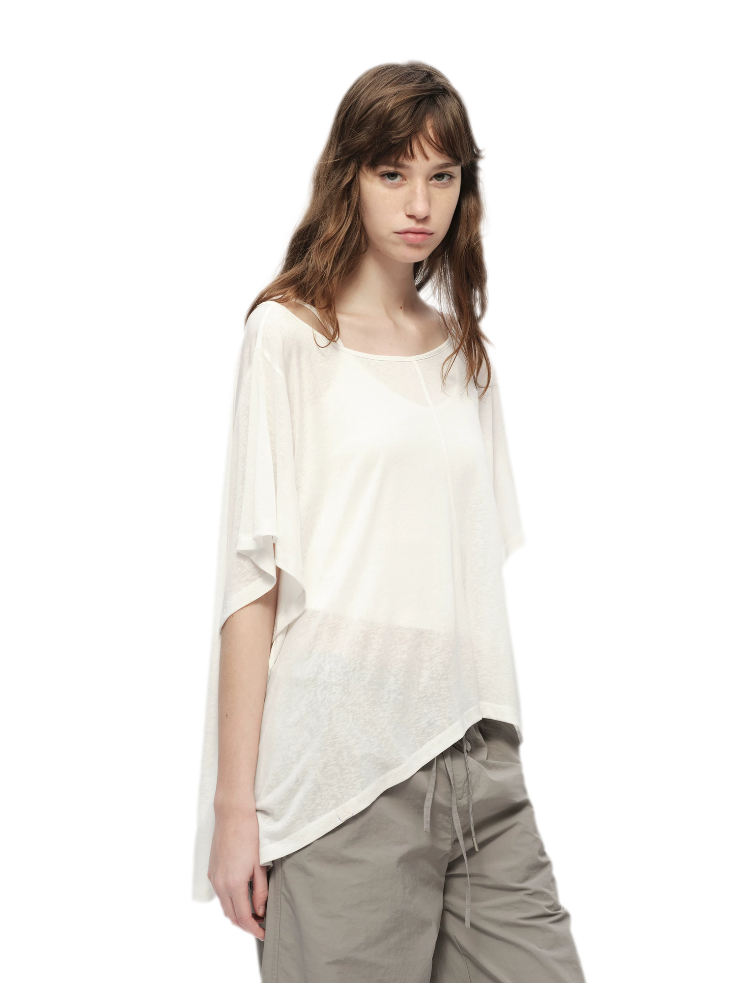 Lyocell Off Shoulder Tee
