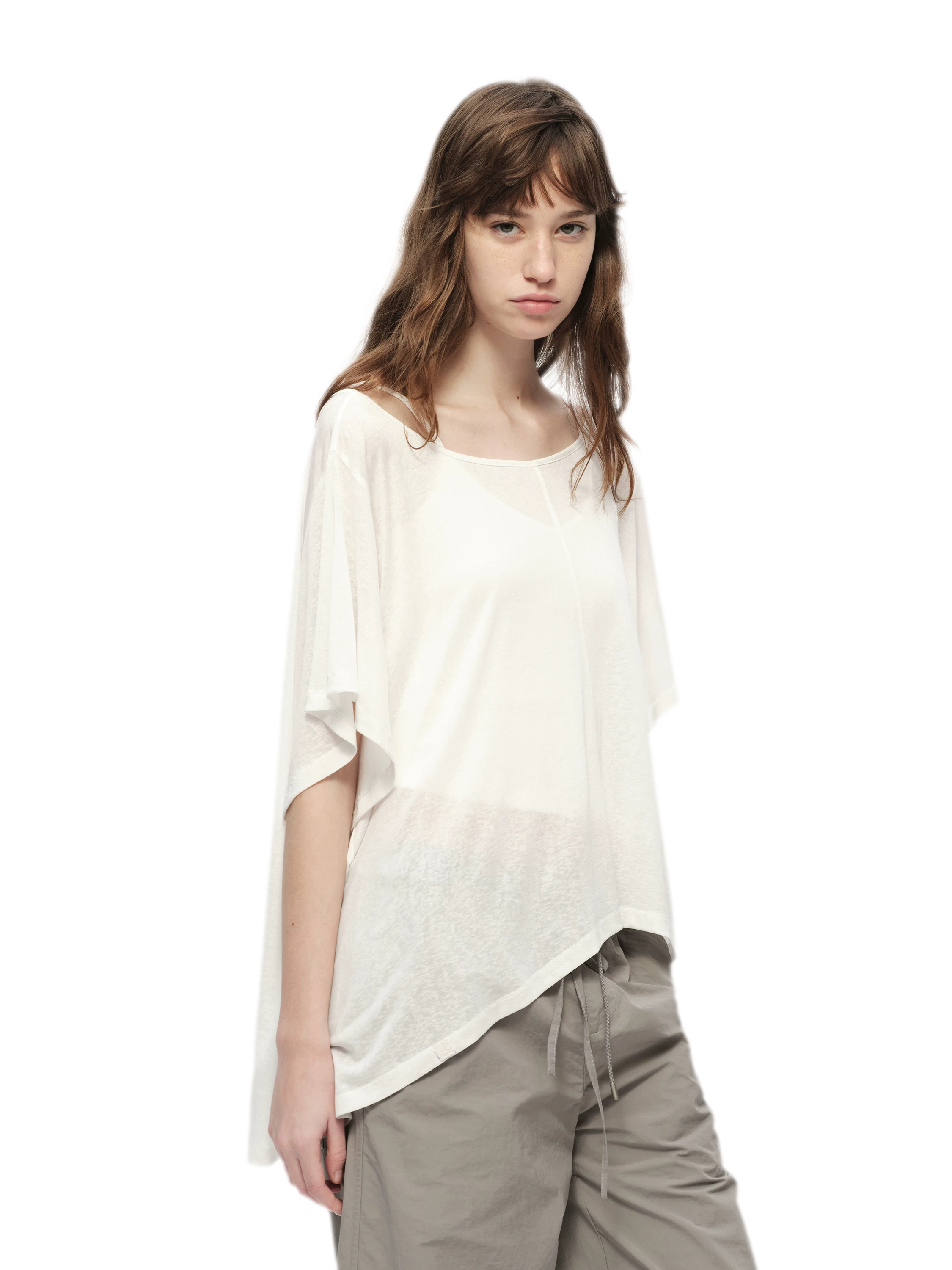 Lyocell Off Shoulder Tee