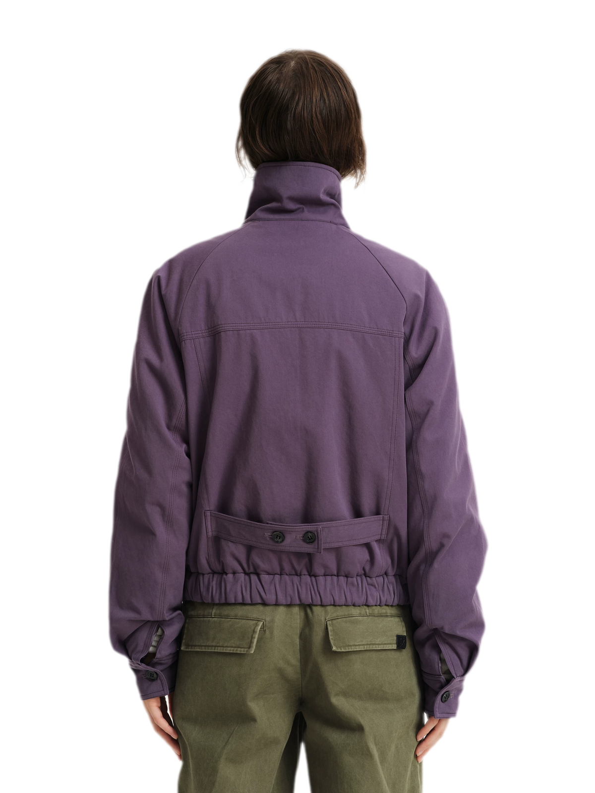 Veste utilitaire courte en coton