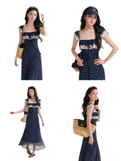 Lace Floral Camisole Dress
