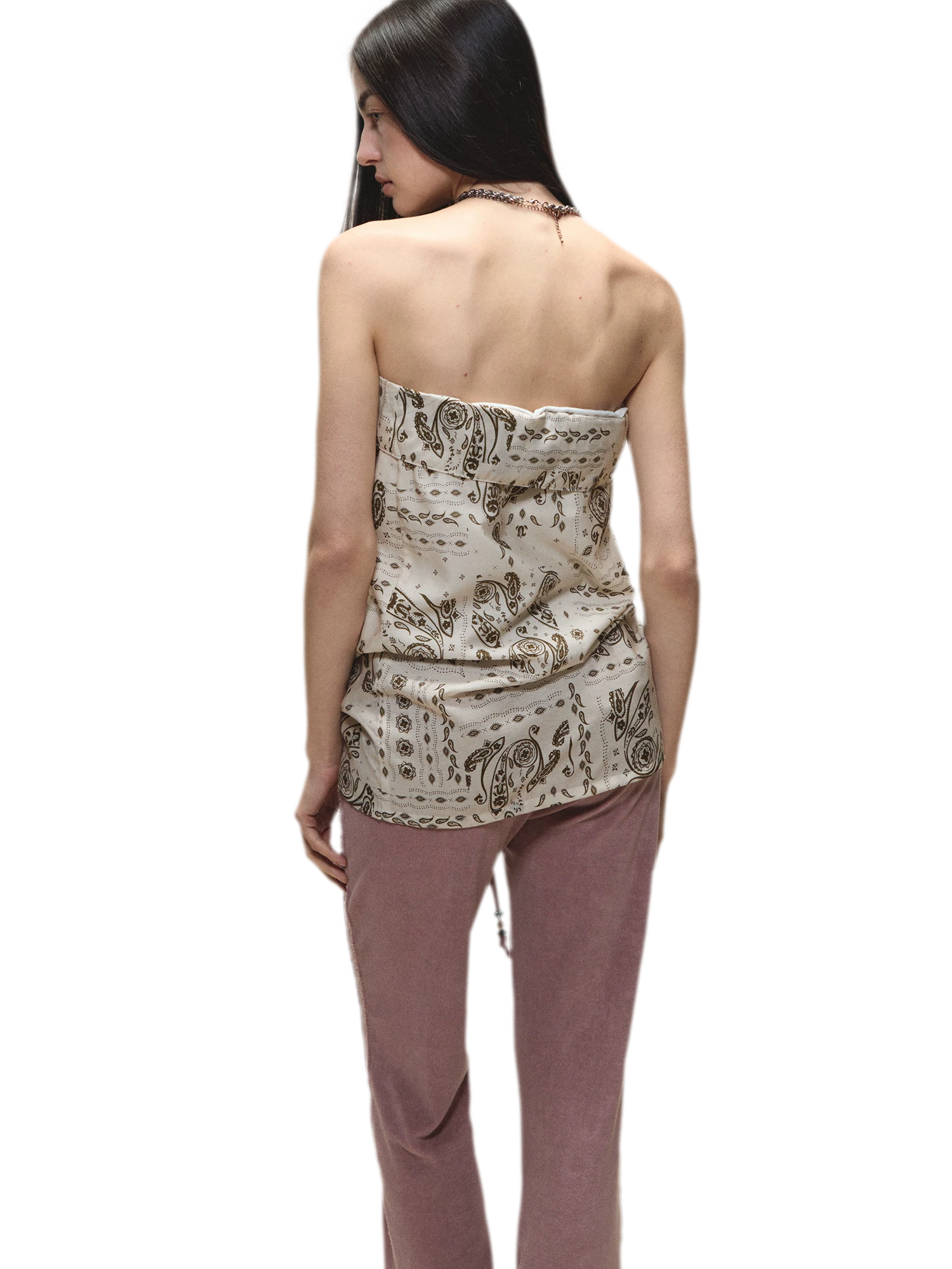 Vintage Holiday Style Relaxed Paisley Silk Top