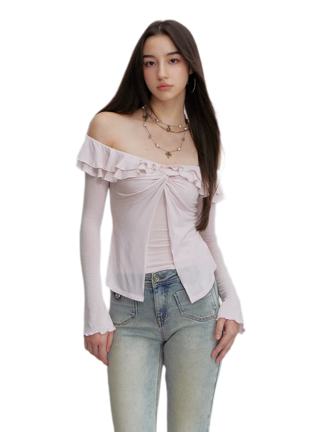 Ruffle Off-Shoulder Top