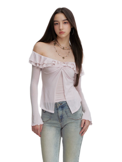 Ruffle Off-Shoulder Top