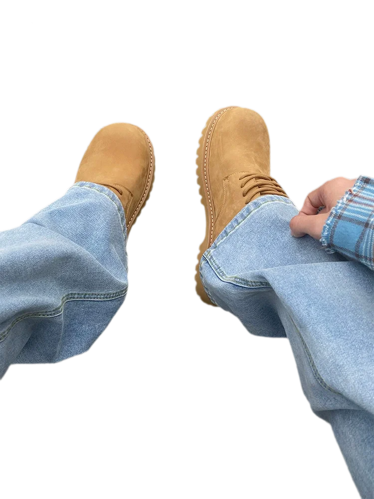 Leather Lug-Sole Platform Derby Shoes