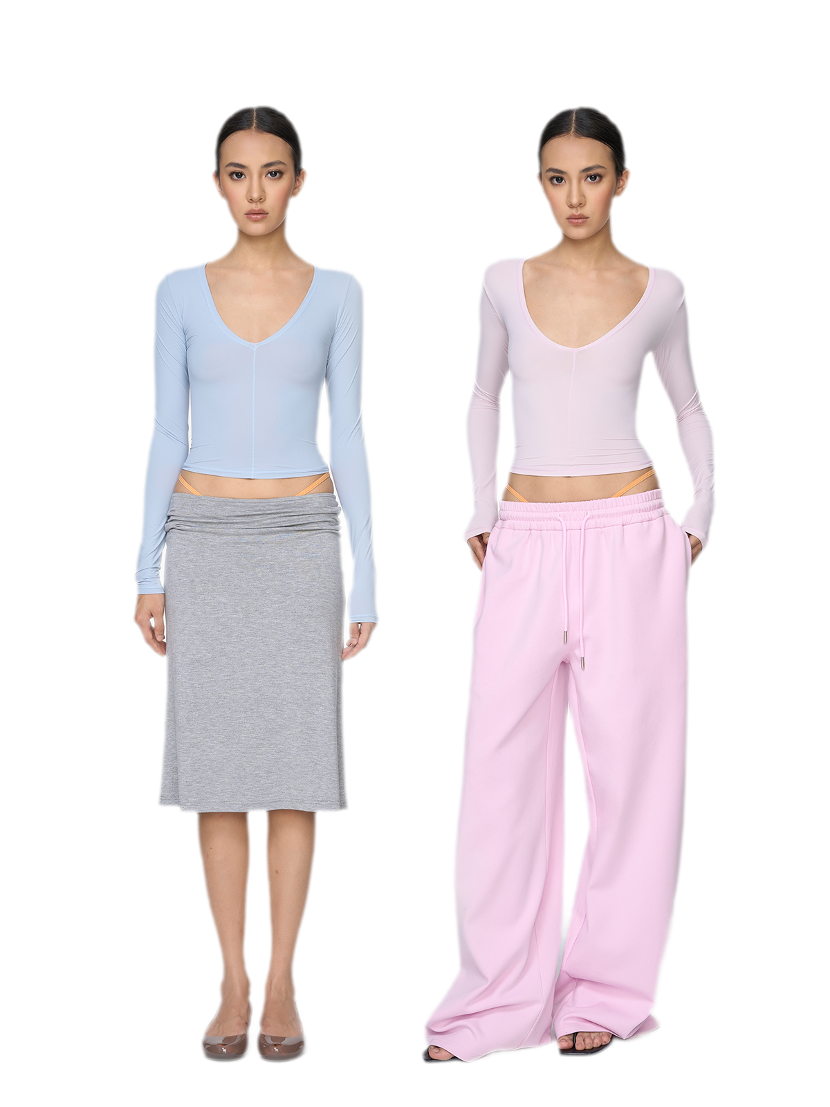 Deep V Slim Top