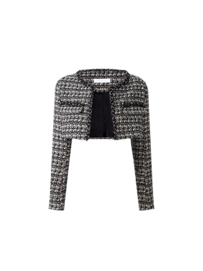 Tweed Corset Bustier Top